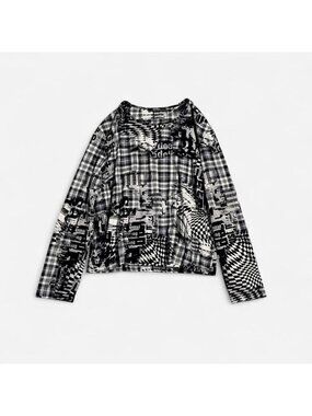 Euro fashion Cellini y2k long sleeve graphic top made in Italy